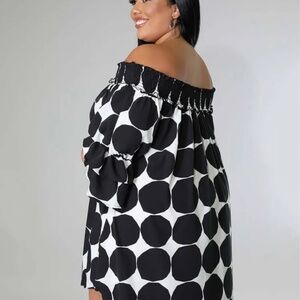 Off the shoulder free flow dress